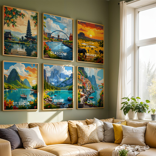 Banff National Park Travel Print - Vintage Travel Art Poster 8