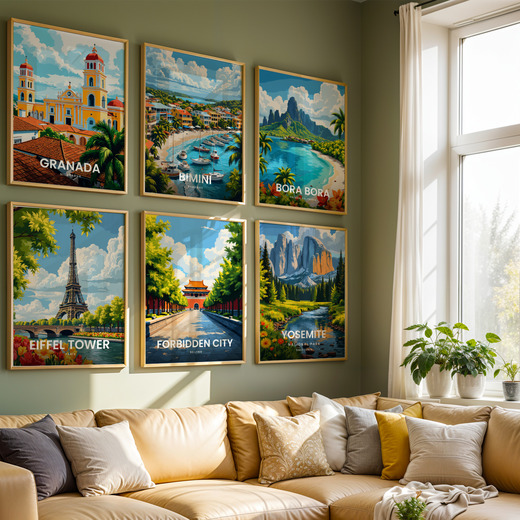 Forbidden City Travel Print - Vintage Travel Art Poster 8