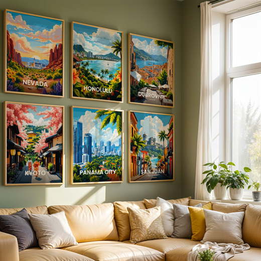 Panama City Travel Print - Vintage Travel Art Poster 8