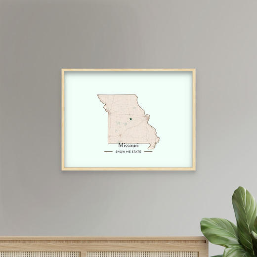 Missouri State Poster - Boundary Map 7