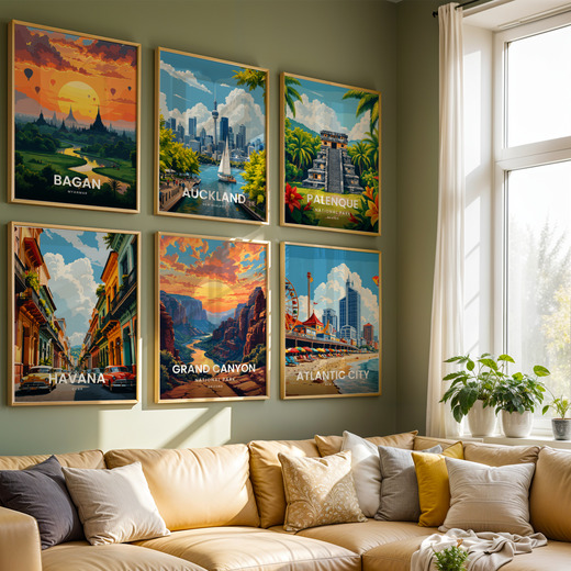 Grand Canyon National Park Travel Print - Vintage Travel Art Poster 8