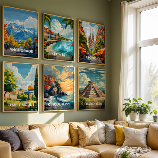 Cinque Terre Travel Print - Vintage Travel Art Poster 8