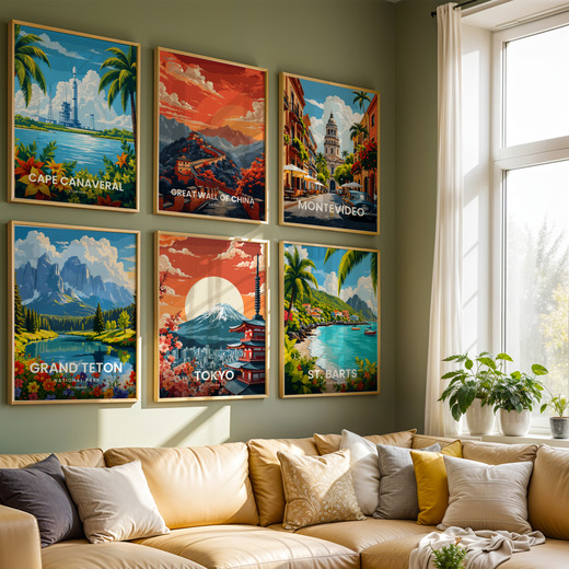 Tokyo Travel Print - Vintage Travel Art Poster 8