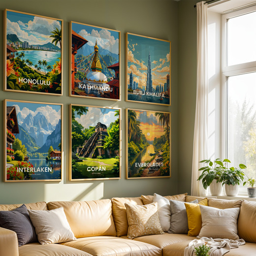 Copán Travel Print - Vintage Travel Art Poster 8