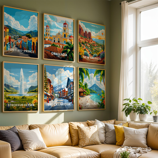 Breckenridge Travel Print - Vintage Travel Art Poster 8