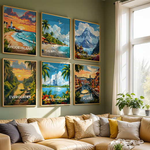 Cape Canaveral Travel Print - Vintage Travel Art Poster 7