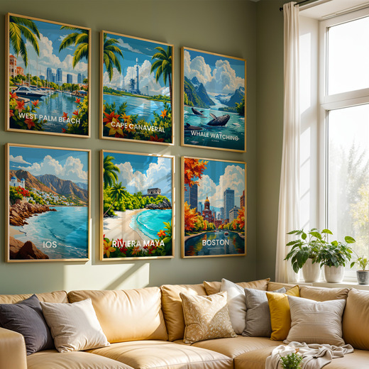 Riviera Maya Travel Print - Vintage Travel Art Poster 8