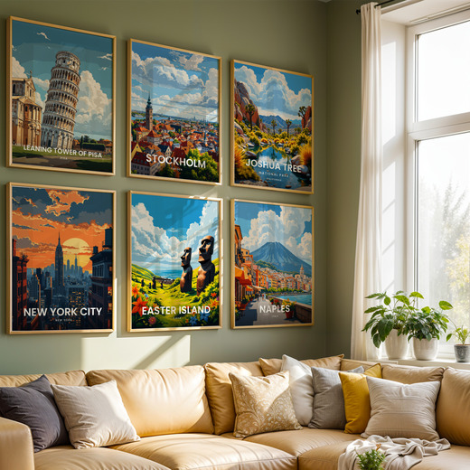 Easter Island Travel Print - Vintage Travel Art Poster 8