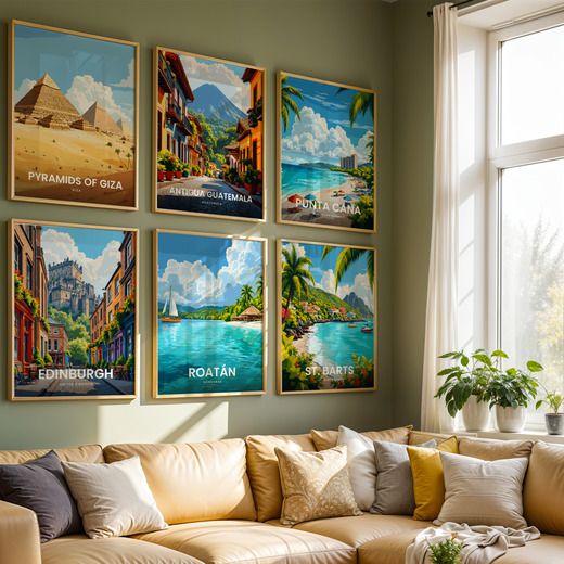 Roatán Travel Print - Vintage Travel Art Poster 8