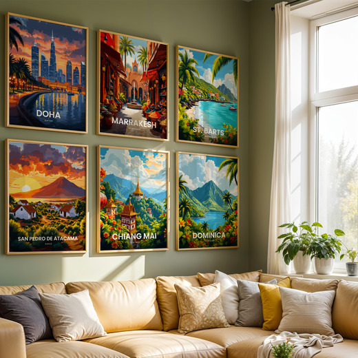 Chiang Mai Travel Print - Vintage Travel Art Poster 8