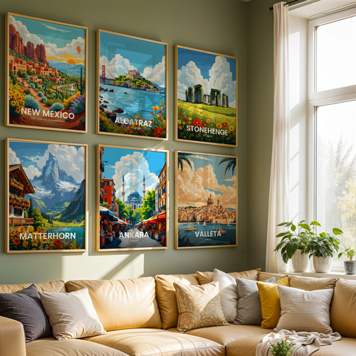 Ankara Travel Print - Vintage Travel Art Poster 8