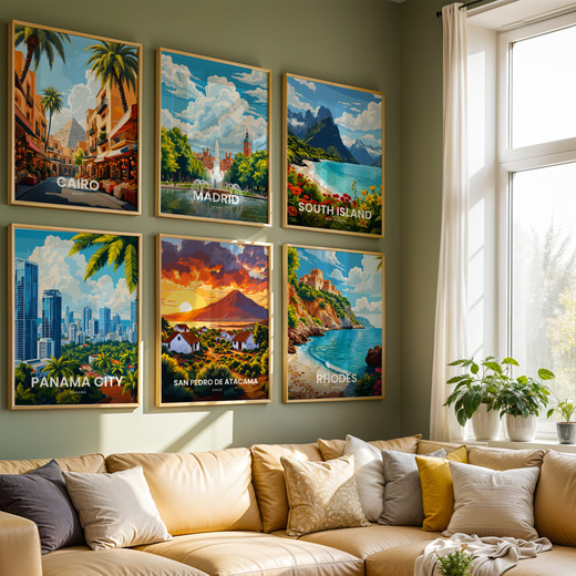 San Pedro de Atacama Travel Print - Vintage Travel Art Poster  8