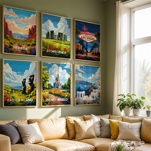 Disney World Travel Print - Vintage Travel Art Poster 8