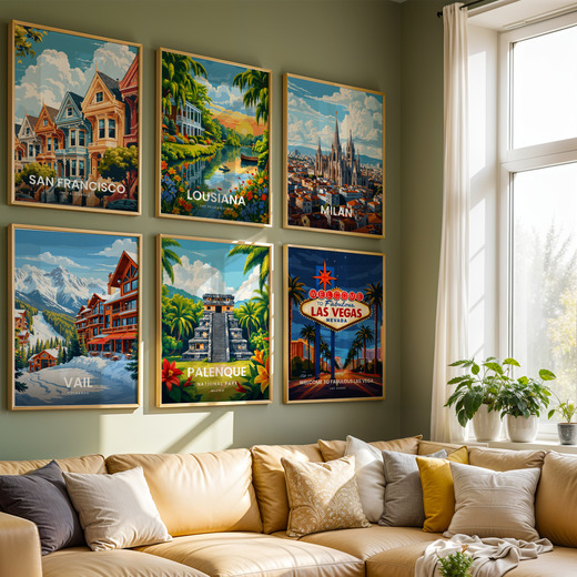 Palenque National Park Travel Print - Vintage Travel Art Poster 8