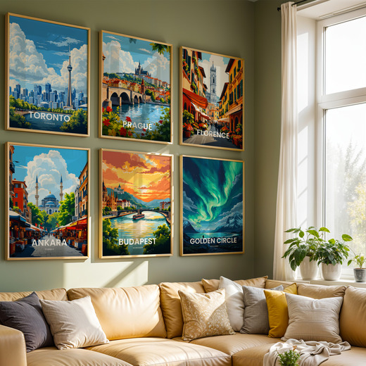 Budapest Travel Print - Vintage Travel Art Poster 8