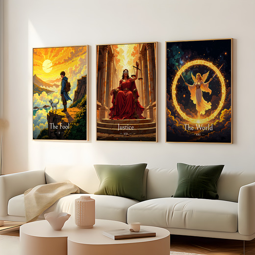 Justice in Enchanted Surrealism Print - Custom Tarot Card Poster 8