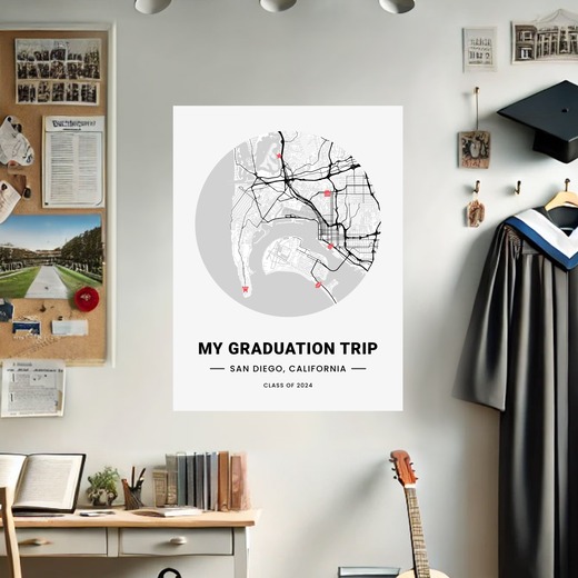 My Graduation Trip Poster - Street Map 8