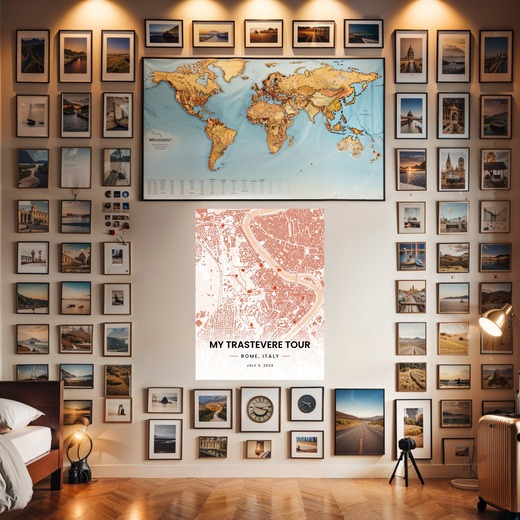 My Stay in Trastevere Poster - Route Map 8