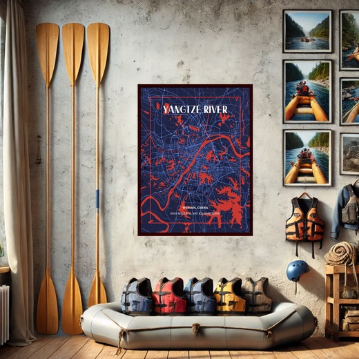 Yangtze River through Wuhan in High Energy Poster 8