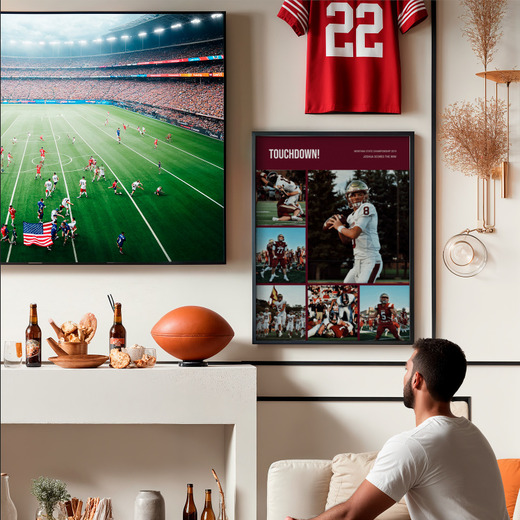 Football Championship Poster - Photo Collage Print 8