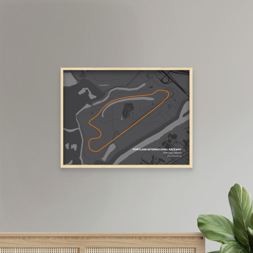Portland International Raceway Poster - Track Map 8