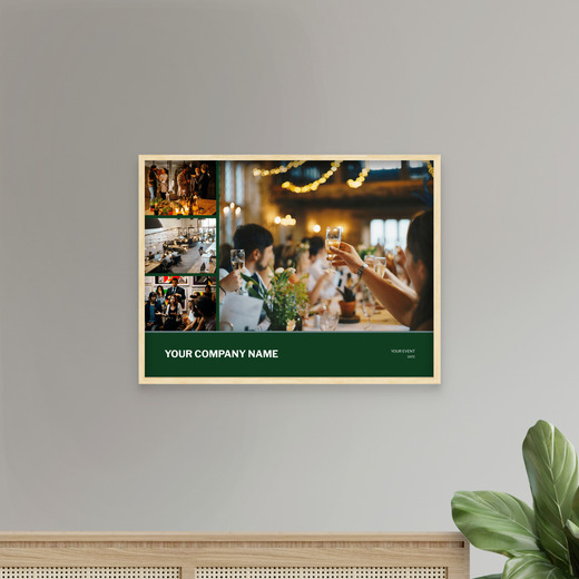 Office Christmas Party Poster - Photo Collage Print 8