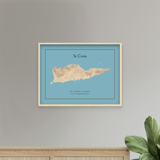 Island of St Croix Poster - Street Map 8