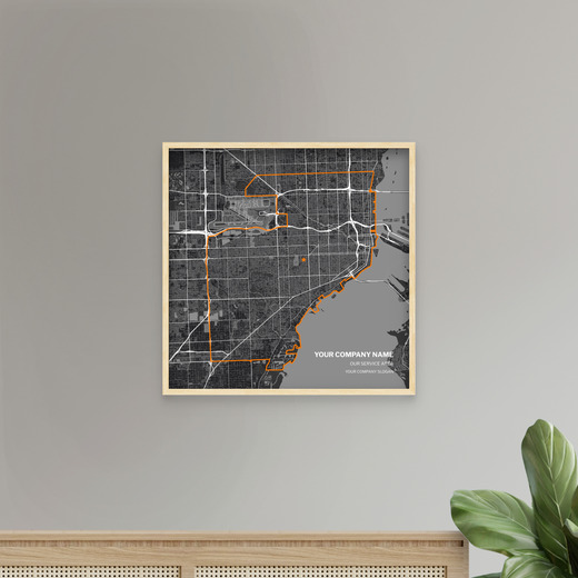 Our Service Area Map Poster - Street Map 9