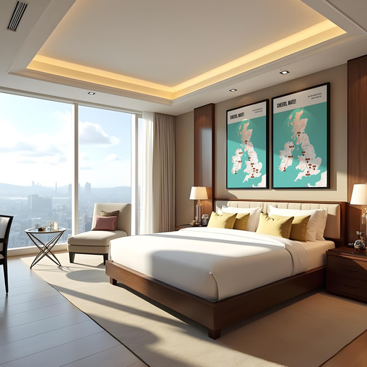 Our UK Trip Poster - Multimodal Route Map 8