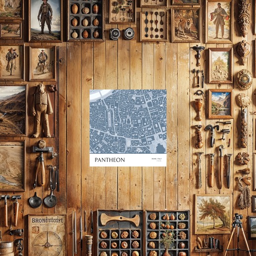 Pantheon Poster - Street Map 8