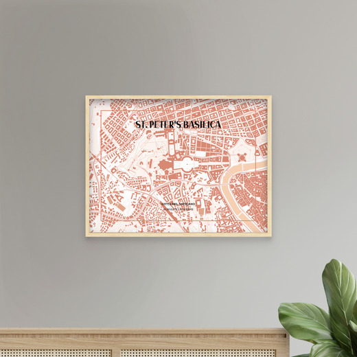 Basilica di San Pietro Poster - Street Map 8