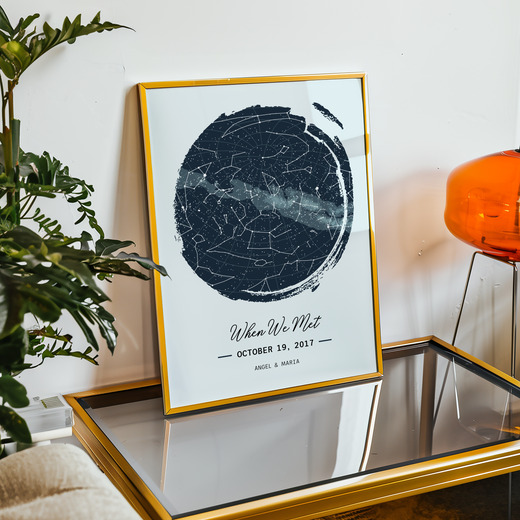 When We Met Poster - Celestial Map 11