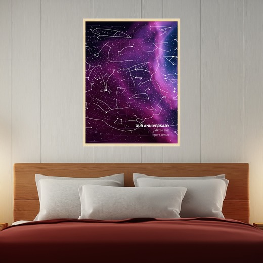 Our Anniversary Poster in Nebula - Celestial Map 8