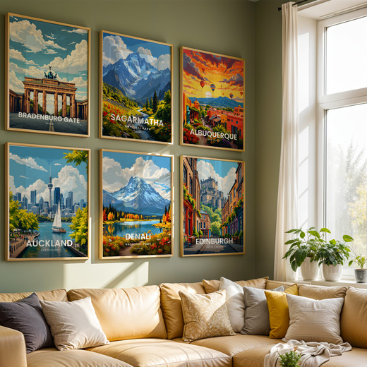 Denali National Park Travel Print - Vintage Travel Art Poster 8