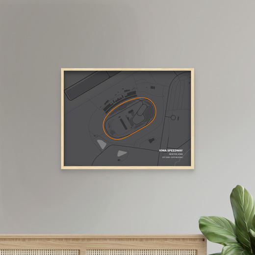 Iowa Speedway Poster - Track Map 8