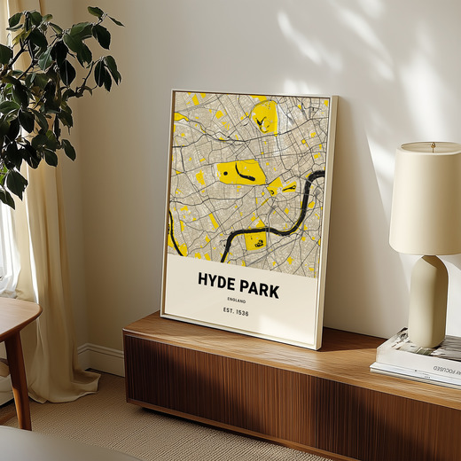 Hyde Park Poster - Street Map 8