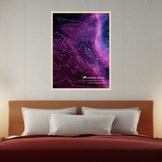 Our Silver Anniversary Poster in Nebula - Celestial Map 8