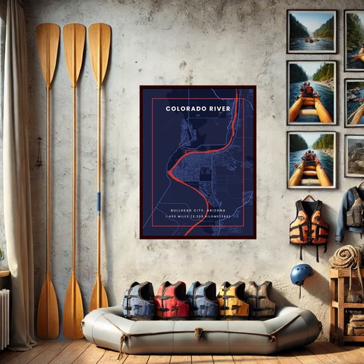 Colorado River through Bullhead City in High Energy 8