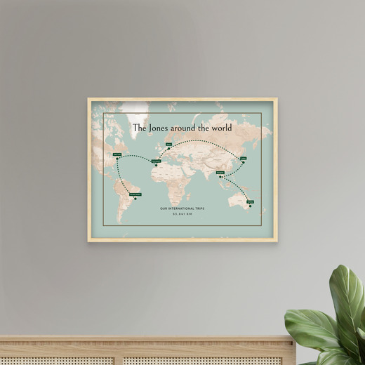 Our International Trip Poster - Route Map 8