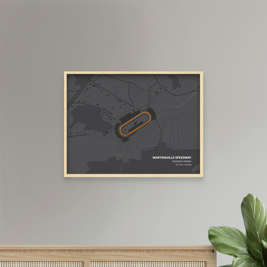 Martinsville Speedway Poster - Track Map 8