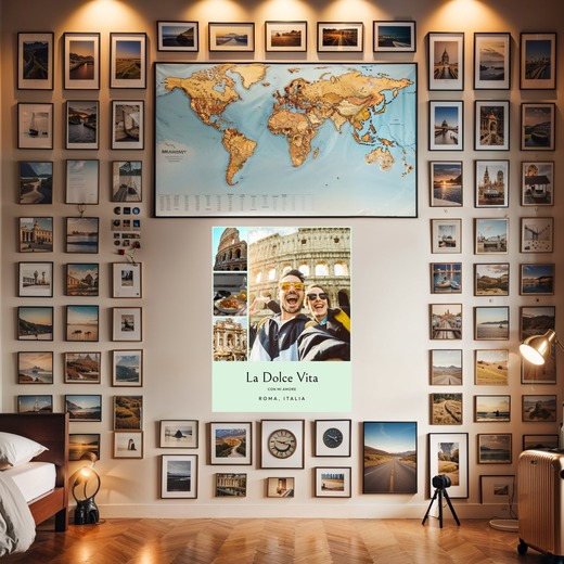 Rome Trip Poster - Photo Collage Print 8