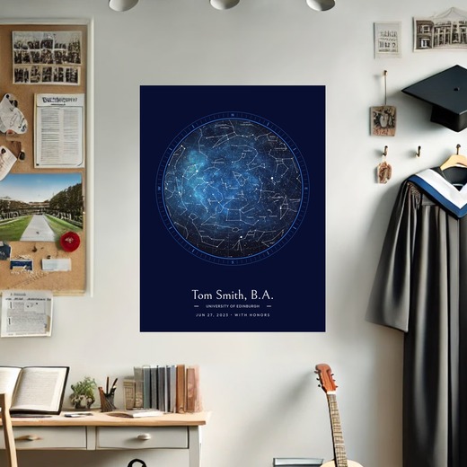 Graduation Poster in Starry - Celestial Map 8