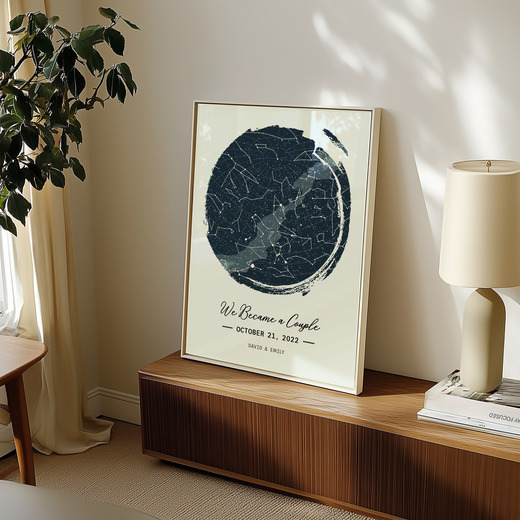 When We Became a Couple Poster - Celestial Map 8