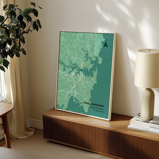 Sydney Harbour Bridge Poster - Street Map 8