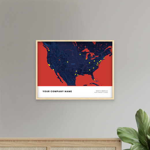 Our North America Locations Map Poster - Street Map 7