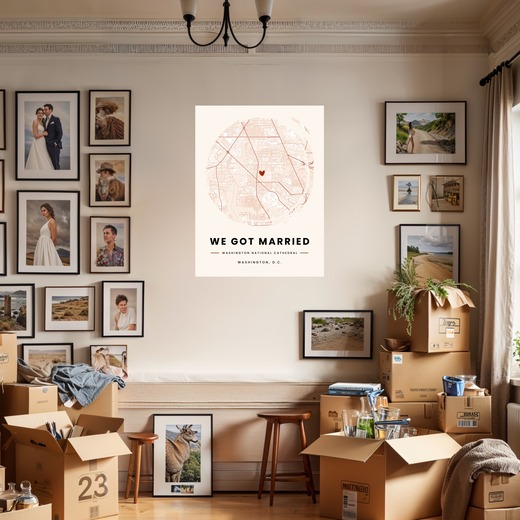 Where We Got Married Poster - Street Map 7