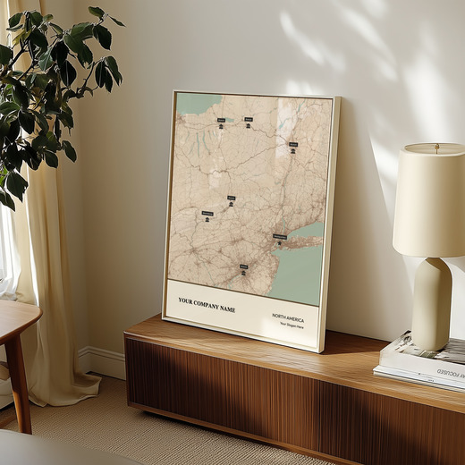 Our Corporate Branches Map Poster - Street Map 7